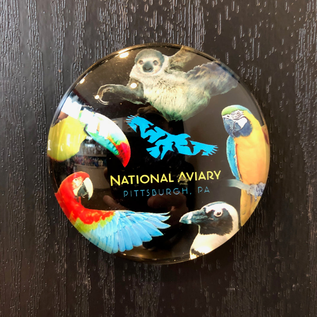 National Aviary Glass Magnet
