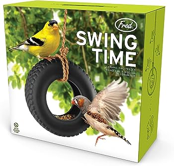 Swing Time Ceramic Bird Feeder