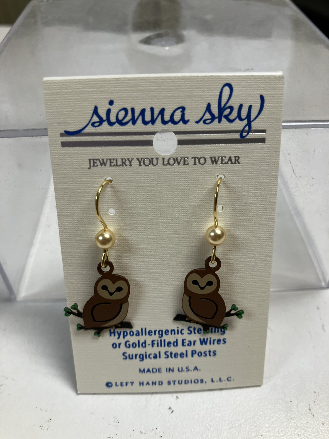Barn Owl Earrings by Sienna Sky